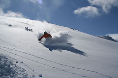 Galerie Bergsport - Foto Skifahren im Tiefschnee